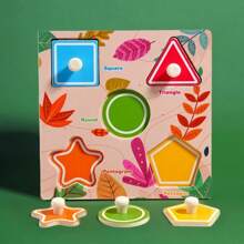 Fei Rui Educational Wooden Fruit Puzzle - 5 Unique Shapes, Realistic Detail, Ideal Learning Toy For Youngsters, Christmas, Halloween, Thanksgiving