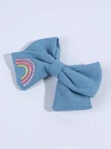 2pcs Rainbow Bow Hair Clips,Fabric Alligator Clips Hairpins,Fashion Hair Accessories For Women Party Gifts