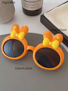 1pc Kids Cute Rabbit Cartoon Design Fashion Fashion Glasses For Boys & Girls
