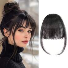 Hair Bangs With Sideburns Synthetic Clip In Hair Extensions Elegant Natural Looking For Daily Use Hair Accessories Hair Piece