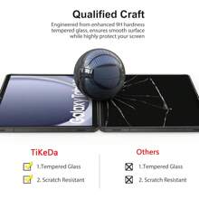 3 Pacotes de Protetor de Tela Compatível com Samsung Galaxy Tab A9 Plus 11 Polegadas 2023, Película de Vidro Temperado Amigável para Capas para iPad Pro'' -Filme Transparente HD