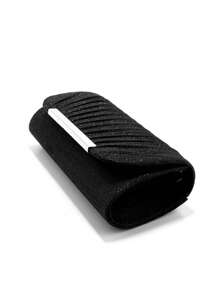 优雅水钻项链耳环手链首饰套装适用于婚礼新娘女士水钻晚宴手拿包新娘婚礼闪光闪亮完美舞会晚宴配套礼服礼服 - 黑色 - 查看 5