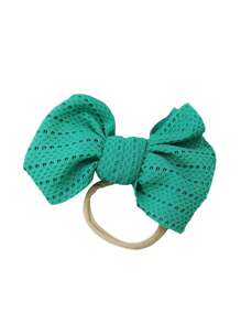 Kids Sunglasses Flower And Headbands For Baby Girls Toddler Sunglasses Sunflower Decor Anti-UV Sunglasses Matching Elastic Hollow Bow Hair Band For Boys Girls - 薄荷綠 - 查看 3