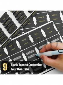 Bible Tabs, 75 Tabs, Black With Gold Foil Lettering, Laminated Bible Tabs For Women And Men, Bible Tabs For Study Bible Index Tabs, Bible Book Tabs, Bible Labels Tabs.,School Supplies,Back To School