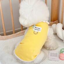 One Pet 冬季宠物背心，毛绒厚狗服装，猫套头衫，适合狗狗冬季穿着的服装 - 綠色 - 查看 3