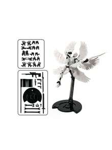 1pc Multi-Jointed Posable Angel Doll Figure With 8 Wings, Premium Edition - 8-Wing Angel With Stand + 15 Hand Gestures, Movable Joint 3D Printed Luck Angel Figure Doll, Collectible Mannequin Doll DIY Stress Relief - Multicolor - View 6