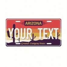 Placas de matrícula de California personalizadas y personalizadas, decoración retro de 20 placas de matrícula, adecuadas para placas de matrícula estatales, placas de matrícula con texto personalizado, placas de matrícula para decoración de vehículos, placas de matrícula de aluminio de alta calidad, 6x12 pulgadas, impresión gráfica - Multicolor - Ver 18