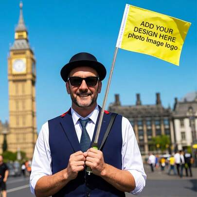 Customized Directional Flag, Tour Guide Flag, Outdoor Decorative Flag With Luxury Stainless Steel Flagpole, Personalized Garden Banner, Provide Custom Text Or Image, For Garden Wall Decoration, Advertising, Competition, Gaming And Printing Patterns, Including Logo, Text And Photos,Multi-Functional,Durable,Ornamental,Reusable,Exquisite,Stylish,High-Quality,Colorful,Modern,Custom,Personalized,Unique