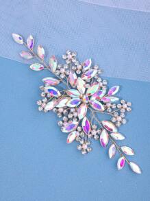 1 Stück eleganter kristallverzierter handgefertigter Haarreif für Damen, Braut Hochzeit Party Accessoire Geschenk