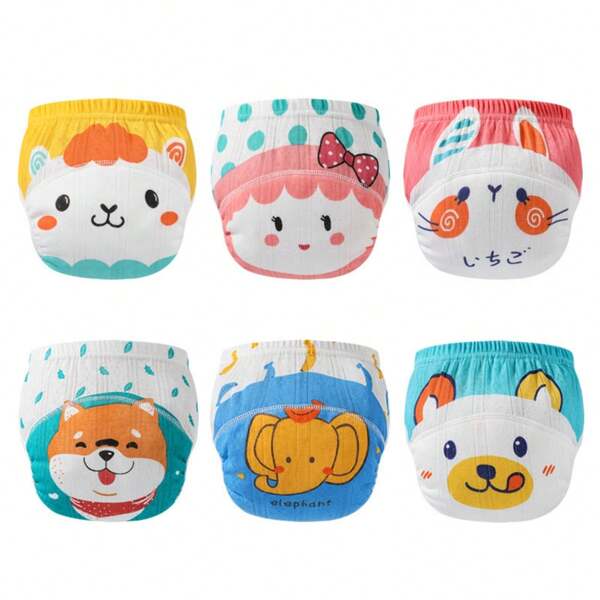 2pcs/Pack Baby Potty Training Pants, Mesh Diaper Underwear, Washable Unisex Toilet Training Panties