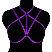 Women Plus Size Harness Elastic Cupless Cage Bra Sexy Lingerie For Women Adjustable Strap Bra - Multicolor - View 13
