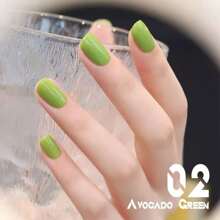 Miss Comoy Esmalte de Unha Verde 15ml, Popular, Verde Mostarda, Verde Abacate, Verde Menta, Verde Lima, Verde Leite, Durável, Fresco e Cola de Unha Branca, Precisa de Lâmpada de Terapia de Luz para Secar a Unha, Loja de Unhas DIY Comumente Usada