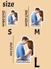 6-96 piezas de etiquetas/calcomanías personalizadas con foto/nombre, calcomanías de vinilo personalizables a prueba de agua, calcomanías para pareja, para portátil, botella de agua, funda de teléfono, mercancía, decoración, regalo para él/ella, novio, novia, pareja, esposa, esposo, familia, mejor amigo, regalo para el Día de la Madre, regalo de Pascua, regalo para el Día del Padre, regalo de San Valentín, regalo de cumpleaños, regalos de pareja, útiles escolares, vuelta al colegio