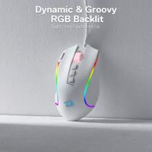M612 Predator RGB Gaming Mouse, 8000 DPI Wired Optical Gamer Mouse With 11 Programmable Buttons & 5 Backlit Modes, Software Supports DIY Keybinds Rapid Fire Button