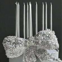 6 piezas de velas rectas de colores dorado champán/plateado/variados, velas decorativas de alta calidad para pastel de cumpleaños, adecuadas para cumpleaños, fiestas, bodas, días festivos, decoración de habitación