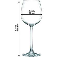 16 Oz Wine Glasses Set Of 4 - Crystal Stemmed Glasses, Break-Resistant -Shaped Stemware For Chardonnay, Sauvignon Blanc, Riesling, Dishwasher Safe