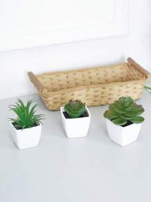 Conjunto de 3 macetas con suculentas simuladas, combinación de verde y rosa, plantas artificiales miniatura falsas para jardín, escritorio, habitación, ventana, regalo de inauguración de casa, decoración de arte, decoración de oficina, boda