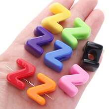 10pcs Letter 3D Beads -Random Color Mixing Of Number Beads, English Letter Beads- Used For Jewelry Creative DIY Make, Such As Bag Chains, Waist Chains,Phone Chains Accessories