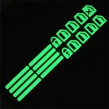 18pcs Small Car Window Control Button Luminous Sticker, Car Interior Luminous Fluorescent Sticker