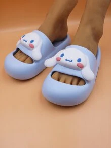 Sanrio Cinnamoroll 女童拖鞋 卡通鞋 防滑 可爱卡通室内浴室洗澡沙滩鞋 儿童 | Sanrio 鞋 - 藍色 - 查看 2