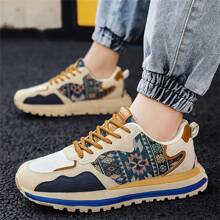 Men's New Casual Sports Shoes, Low-Top, Non-Slip, Chunky Sneakers, Thick Sole, Running Shoes