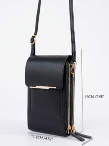 1 Piece 斜挎包 触屏钱包 女士钱包 长款钱包 拉链钱包 手机钱包 旅行钱包 多层带卡槽 可装信用卡/身份证/钱/现金/护照 多功能 带腕带 旅行商务通勤 经典简约休闲 仅限女性 新手和白领 大容量 多功能实用 - 彩色 - 查看 3