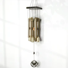 1 Campana de viento para exteriores con 8 tubos de aleación de aluminio y 4 campanas, campana de viento memorial para exteriores, decoración navideña, decoración de fiesta, decoración del hogar y de la tienda, adecuada para jardines exteriores y espacios memoriales Decoración de ramas, decoración del hogar, decoración de habitaciones, decoración de paredes.