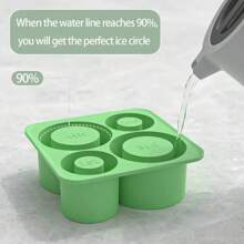 1pc Silicone Ice Tray Mold For Cups - 4-Slot Design, Perfect For 40oz & 30oz Tumblers, Durable And Easy To Clean, Ideal For Refreshing Drinks,Cool Summer, Ice Hockey, Home Furnishings, Kitchen Accessories, Father's Day Gifts, Mother's Day Gifts, Christmas Gifts - Multicolor - View 8