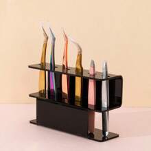 1 cái Giá đỡ nhíp mi bằng acrylic-Giá đỡ nhíp nối mi-Hộp trưng bày-Hộp đựng mi-Bộ sắp xếp-Dụng cụ nối mi-Có thể dùng để cất dụng cụ nối mi/Dụng cụ làm móng/Dụng cụ sửa chữa điện tử - Nhiều màu - Xem 6