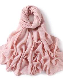 1 Piece Fashion Style Women Scarf Wrap Leaf Bronzing Shawls Headband Fantastic Crinkle Viscose Hijab