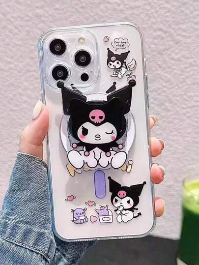  经 Sanrio 官方授权，这款 Melody/Kuromi 磁力支架亚克力手机壳可全面保护手机，适用于 16/15/14/13/12/11/7/7 PLUS/XS/XR/XS MAX/16 Pro/16 Plus/16 Pro Max 等机型，采用可爱的柔软硅胶风格设计。防水防震防摔防刮