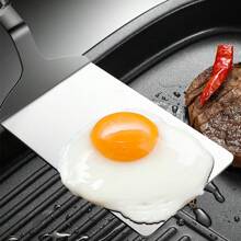 1/2 Peças Espátula Multiuso de Aço Inoxidável com Cabo de Madeira de Pêra, Adequada para Bife, Ovos, Cozimento de Pizza em Frigideira, Utensílios de Cozinha, À Prova d"água, para Uso Doméstico e Restaurante