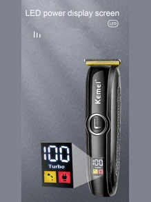 科美理发器 KM-5072 油头剪刀 LED 液晶数字显示专业电动剪刀