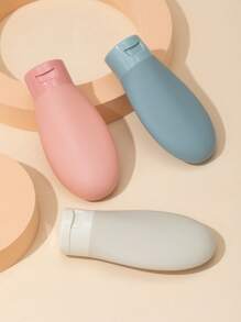 3 件/套旅行可再填充瓶+4 件便携式牙刷盒牙刷架牙刷头套，可再填充乳液分配器便携式乳液瓶旅行瓶套装防漏旅行瓶套装，可再填充浴室空容器 - 彩色 - 查看 7