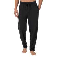 3-Pack Men's Classic Lounge Pajama Pants (S-3XL) - Black - Navy - Blue - View 2