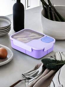 1pc Customizable Pattern Bento Box, Waterproof, Portable, Outdoor, Travel, Student And Office Worker Lunch Box, Safe Material, Microwave Safe, Personalized Design,Multi-Functional,Ornamental,Letter,Stylish,Modern,Colorful,Kawaii,Adorable,Cute,Casual,Custom,Personalised,Unique,Customized,Son,Daughter