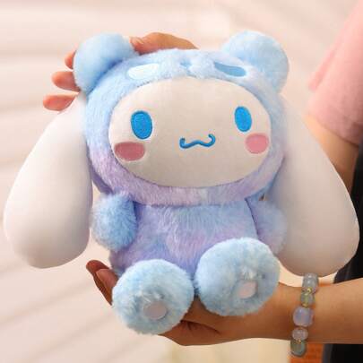 Muñeca de peluche Kawaii del personaje de anime Cinnamoroll de Sanrio, de 22 cm/8,66 pulgadas, ornamento de habitación, juguete de peluche, regalo de cumpleaños o San Valentín