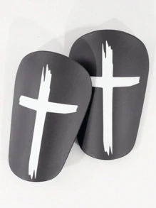 1 Pair Mini Creative Football Shin Guards, Mini Sports Knee/Leg Pads