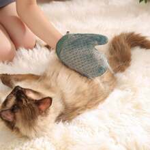 1pc Cat/Dog Lover Gift And Dog/Cat Mom Love Pet Grooming Glove For Removing Cat/Dog Lover Gift And Dog/Cat Mom Love Pet Fur, Rabbits Fur Brush, Cat/Dog Lover Gift And Dog/Cat Mom Love Pet Dog Lover And Dog Mom Love Bathing Supplies, Cat Lover And Cat Mom Love Massage Brush