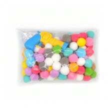 猫狗互动玩具：安静发射球，用于训练和娱乐，毛绒材质，适合所有品种猫的室内娱乐，是一款锻炼猫的玩具，非电动，无需电池，非常适合刺激和玩耍，增加您和您的猫之间的爱和信任。 - 彩色 - 查看 19