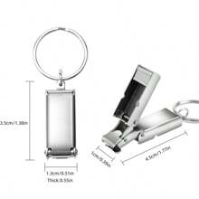 1 Pieces Stainless Steel Mini Folding Nail Clippers With Keychain - Portable Sharp Edge Toenail & Fingernail Trimmer For Manicure And Pedicure Treatments,Christmas