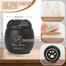 Engraved Pet Urns With Names And Dates,Personalized Cremation Urns For Dogs & Cats,Pet Loss Gifts,Pet Memorial Art - Multicolor - View 5