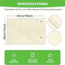 1/4/6 Pcs Easter Bunny Placemats, Polyester Woven Rectangular Table Mats With Eucalyptus Leaves, Machine Washable, Spring Holiday Dining & Kitchen Decor