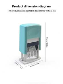 Small Adjustable Date Stamp, Manually Adjustable Year/Month/Date, Self-Inking Printer For Production Date, No Ink Included (Requires Separate Ink), Roller Stamp For Calendar Date, Production Date Number,Back To School,School Supplies