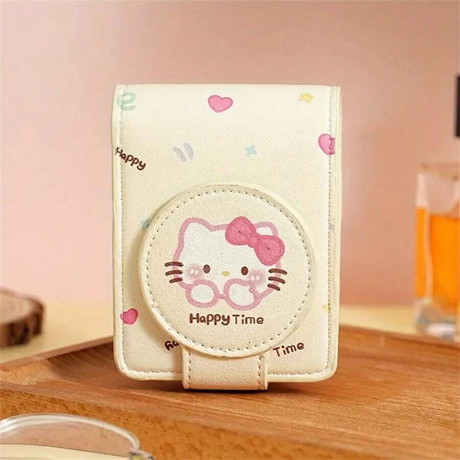 Sanrio High Beauty Mouth Red Envelope With Mirror Portable Travel Makeup Bag Lightweight Makeup Storage Protective Cover
