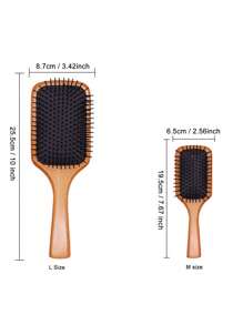 1pc Sandalwood Air Cushion Comb, Anti-Static Wooden Massage Comb For Detangling, Scalp Stimulation, Hair Growth And Thickening Body Care For Travel, Outdoor, Sport, Office, School Mother's Day Flowers, Personalized Gifts For Mom, Last Minute Gifts, Mother's Day Ideas, Mothering Sunday Gifts, Handmade Cards For Mum, Best Mother's Day Gifts Under $50