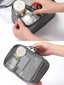 6 件/套多功能旅行收纳袋 ---- 衣物整理袋：包括化妆品、洗漱用品、防尘行李箱、学校搬家、行李衣服，适用于衣服、鞋子、内衣、学校用品 - 彩色 - 查看 4