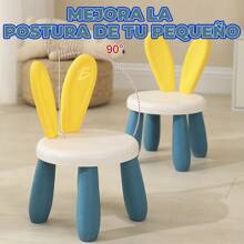 Mesa de Bloques Didáctica Incluye 346 Bloques y Dos Sillas con Respaldo en Forma de Orejas - Multicolor - Ver 6
