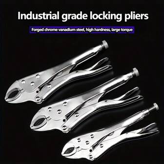 3 Pcs Heavy-Duty Multi-Functional Adjustable Pliers, Industrial Grade Vise Grip Suitable For Plumbing Repair, Home Daily Use, Bathroom Repair, Furniture Assembly, Automotive Repair, Pipe Repair, Machinery Repair