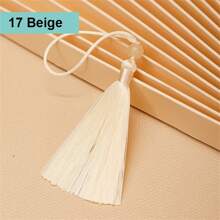 10Pcslot Silky Handmade Tassel 13cm Soft Craft Mini Tassels With Beads Bookmarks Tassels Jewelry Making DIY Projects Decor